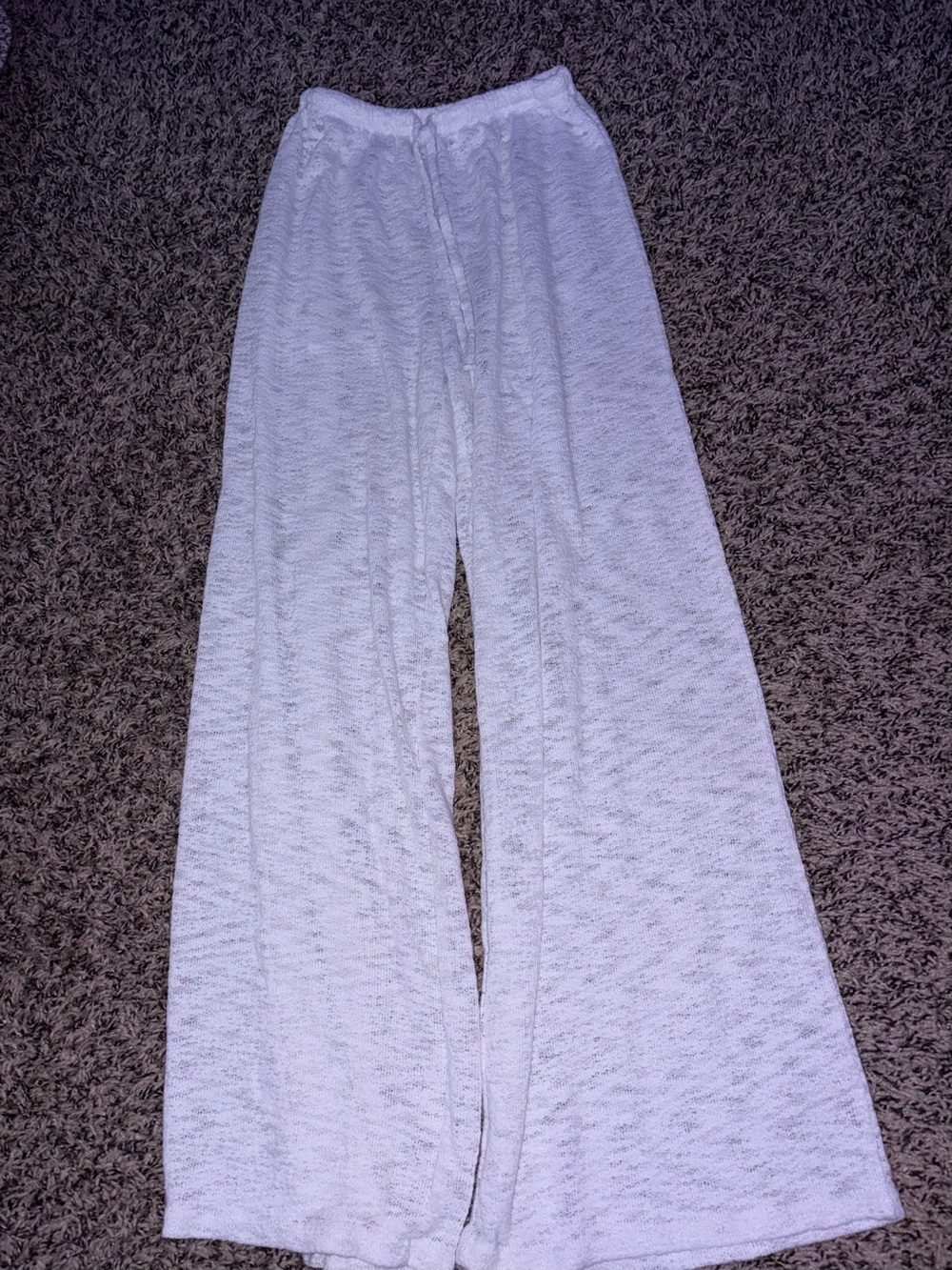 Women’s Wide-Leg Sheer Pants in White